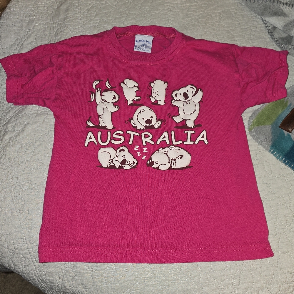 Pink Australia Kids T-Shirt - 6